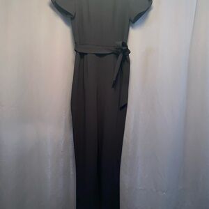 Calvin Klein Charcoal Jumpsuit with Belt